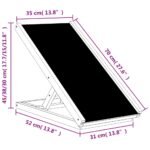 Zoonatie Hondenloopplank 70x35 cm massief vurenhout grijs - Afbeelding 8