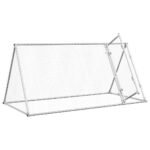 Zoonatie Kippenhok 200x105x91 cm gegalvaniseerd staal zilverkleurig - Afbeelding 3