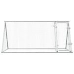 Zoonatie Kippenhok 200x105x91 cm gegalvaniseerd staal zilverkleurig - Afbeelding 4