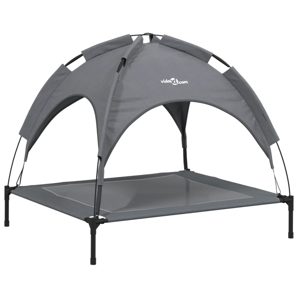 8721012474642_a_en_hd_1.jpg Zoonatie Hondenmand met luifel oxford stof en staal antracietkleurig - Afbeelding 1